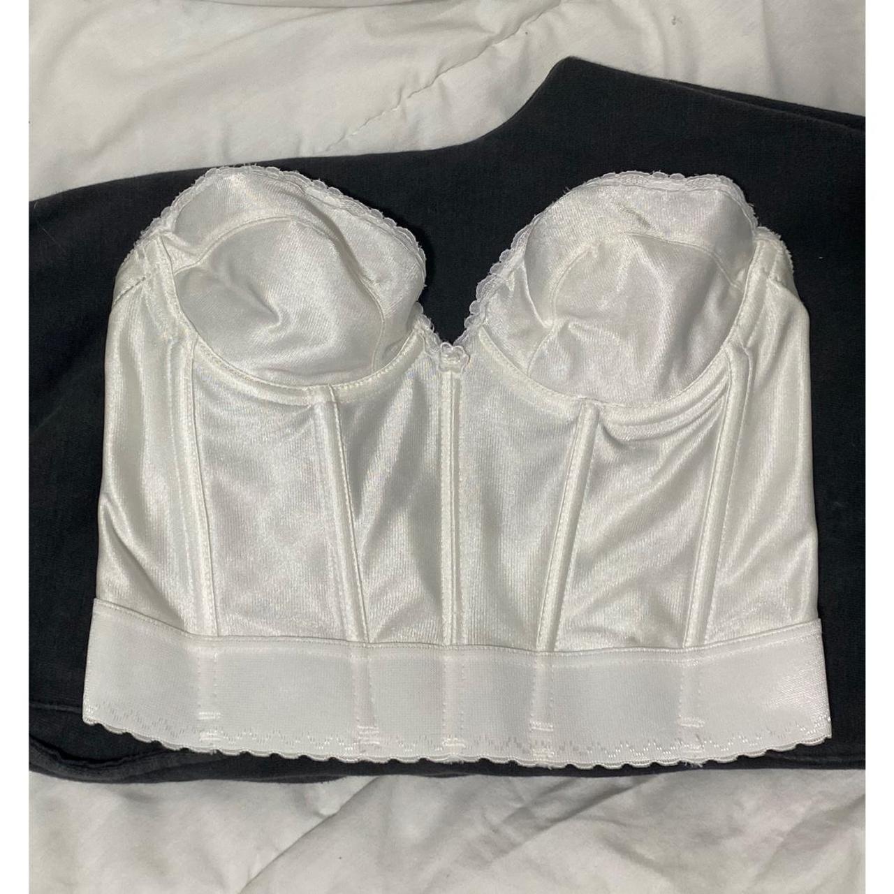 vintage corset top bra size: 35 B (can be faintly - Depop