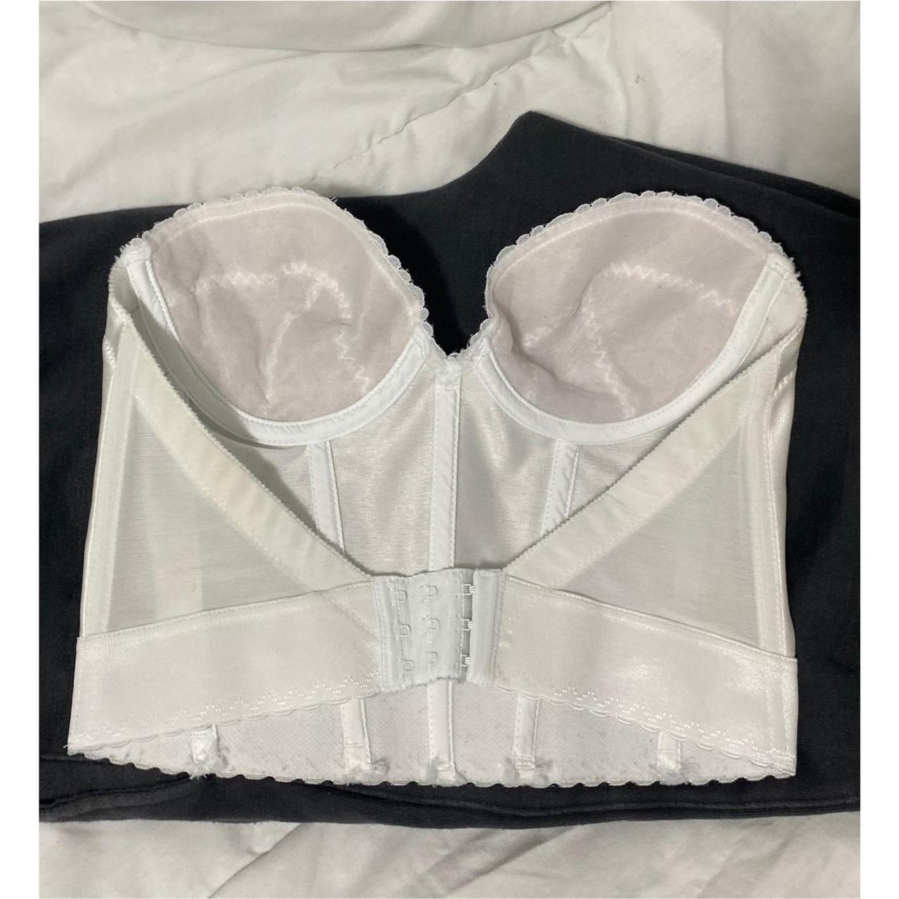 vintage corset top bra size: 35 B (can be faintly - Depop