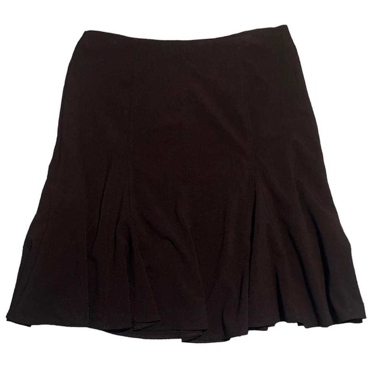 beautiful pleated black skirt perfect for dressing... - Depop