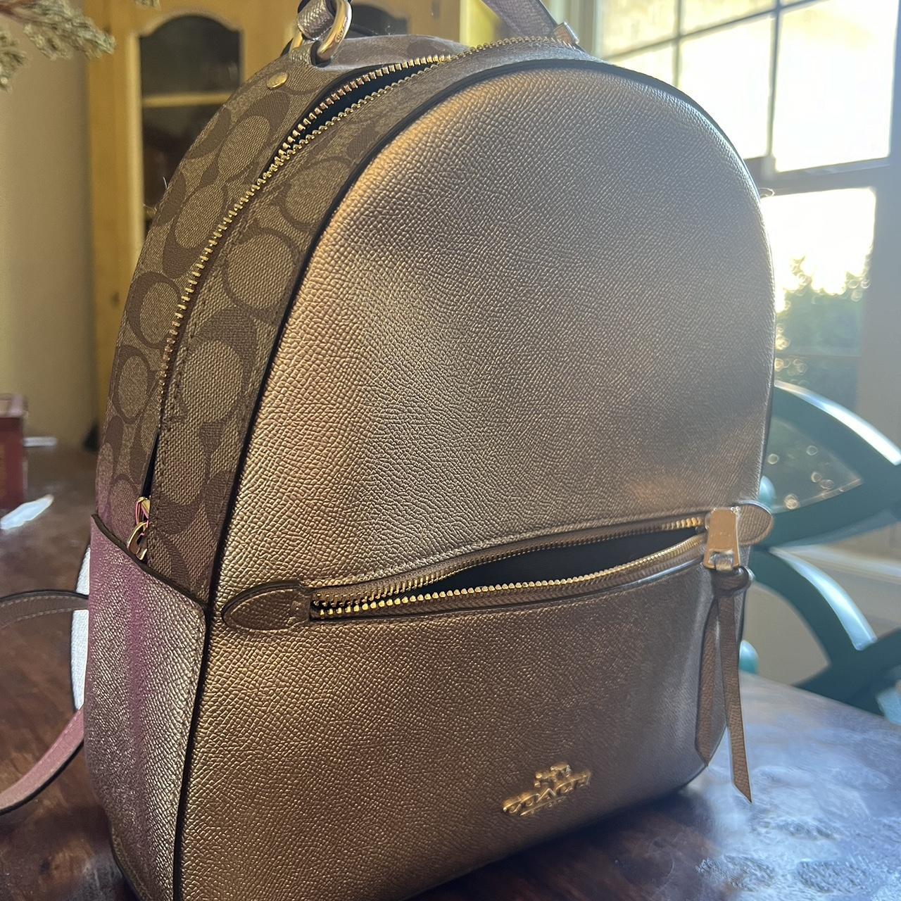 Coach backpack medium size best sale