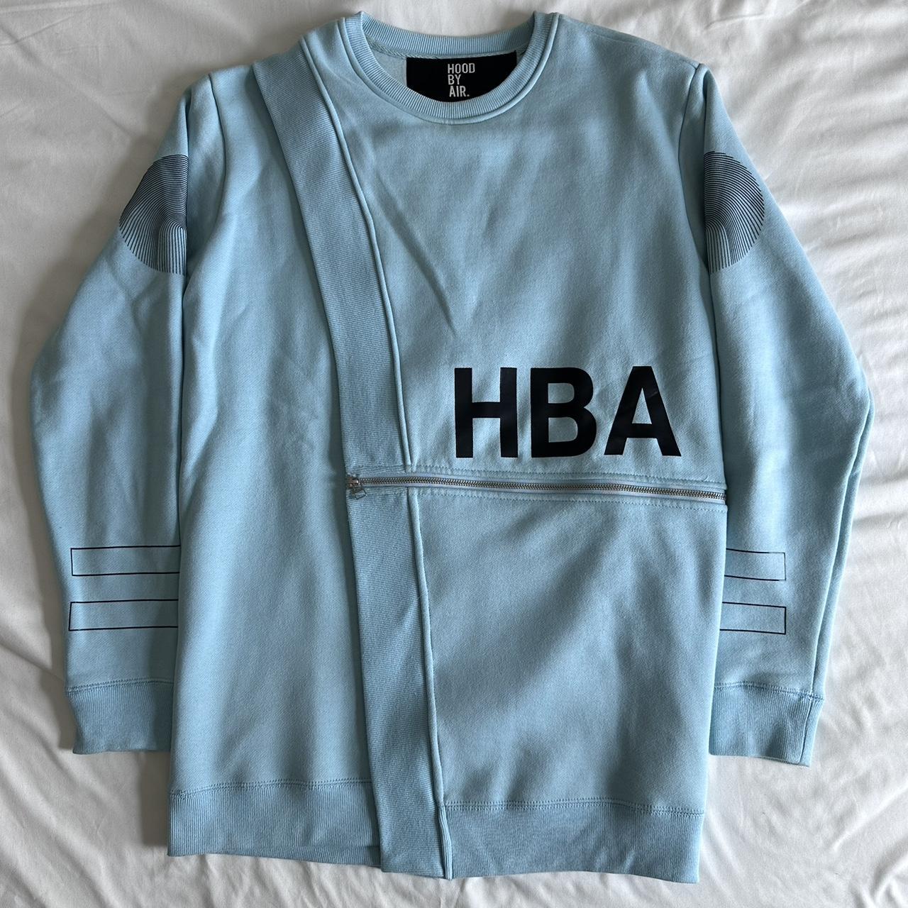 Hood By Air Men's Blue and Black Sweatshirt
