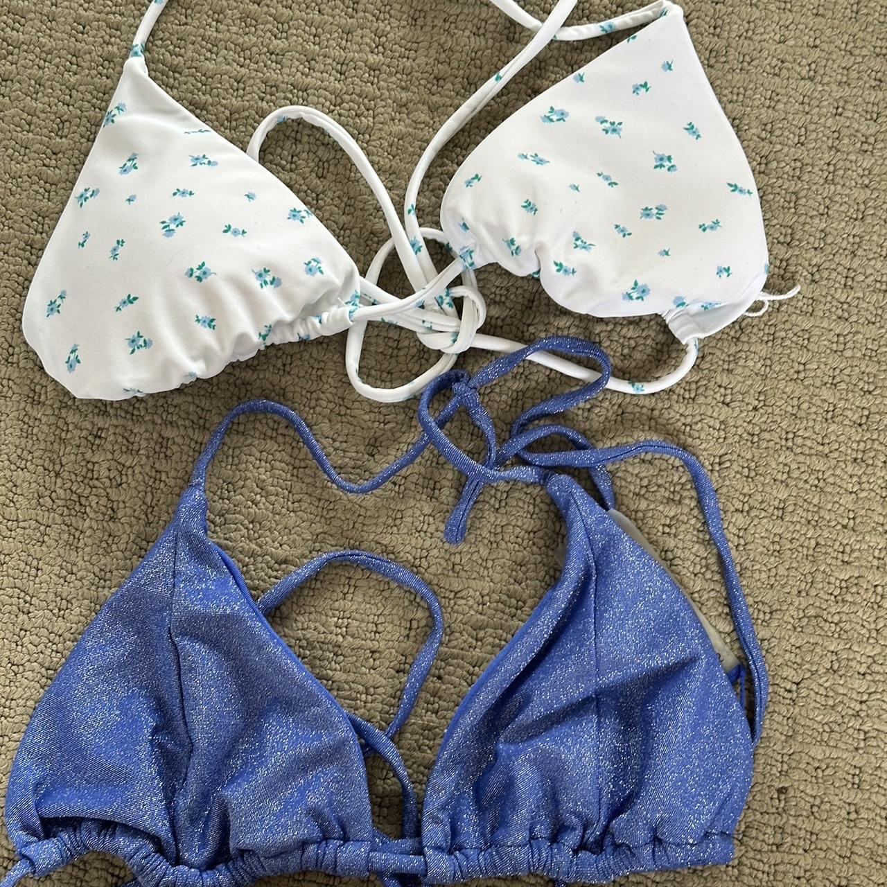 Glassons Swimwear Bundle 1 X Blue Glitter Top Size Depop