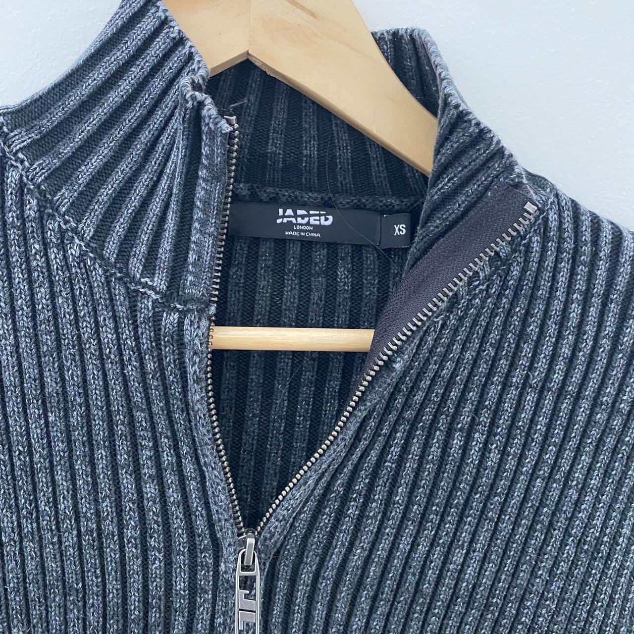 Jaded London blue lucid knit track top. Size XS | Depop