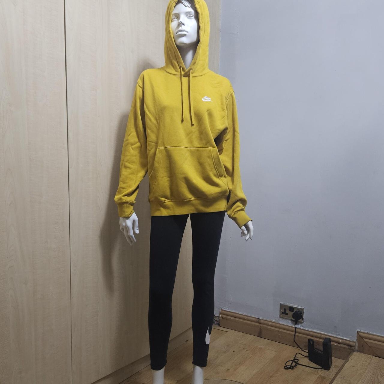 NIKE HOODIE MUSTARD COULOUR SIZE SMALL OVERSIZE Depop