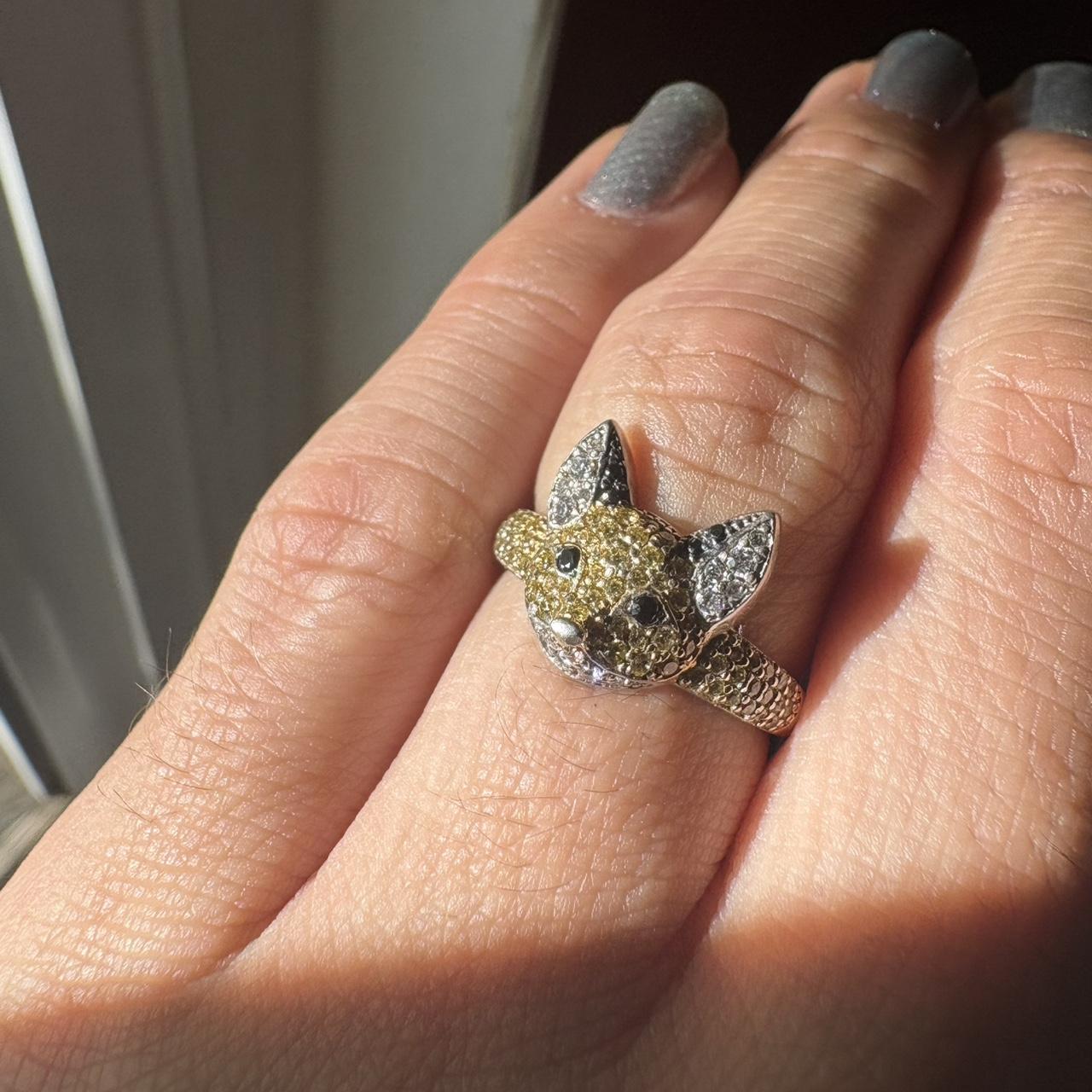 Women's Ring - Gold/Silver – Solid sterling silve… - image 2