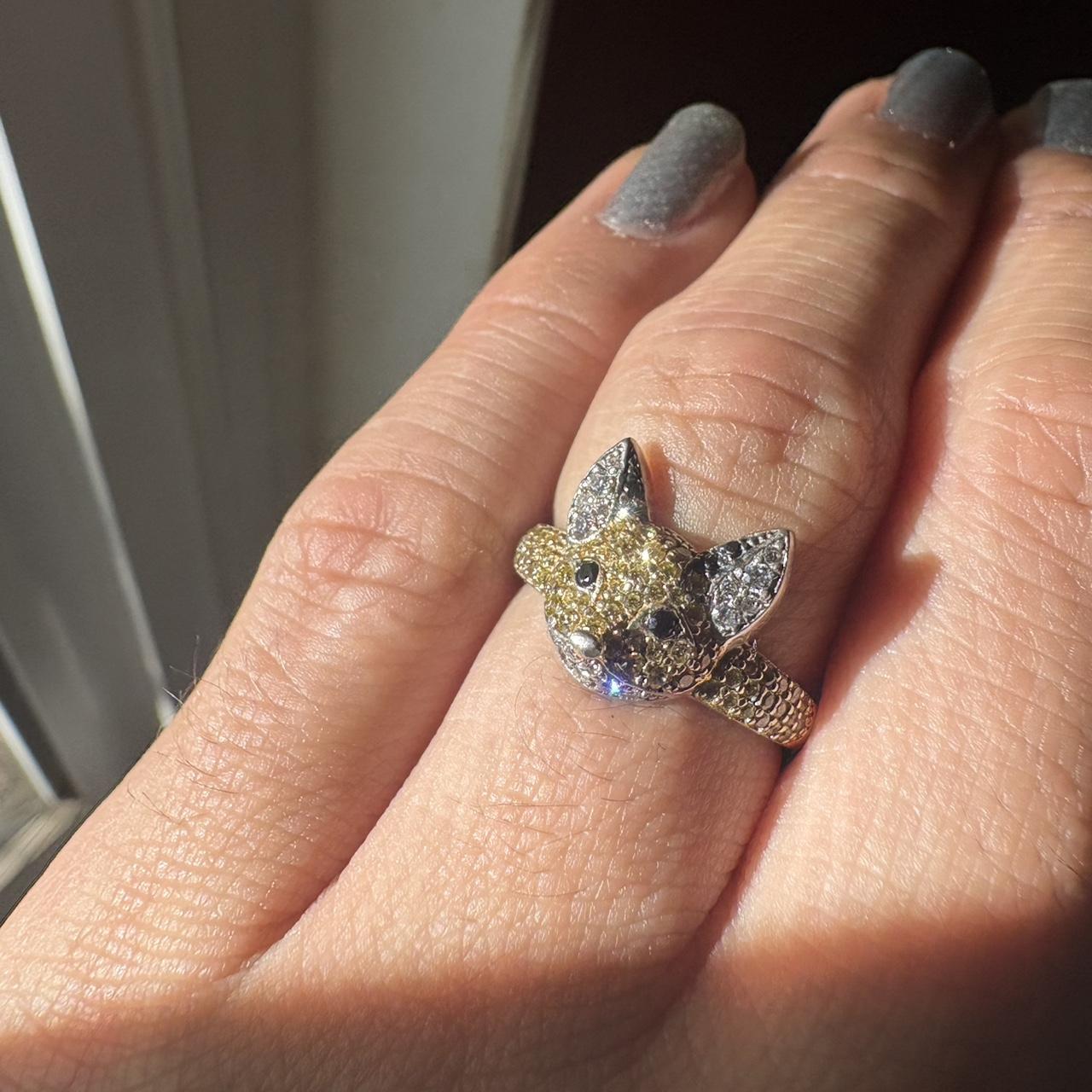 Women's Ring - Gold/Silver – Solid sterling silve… - image 3