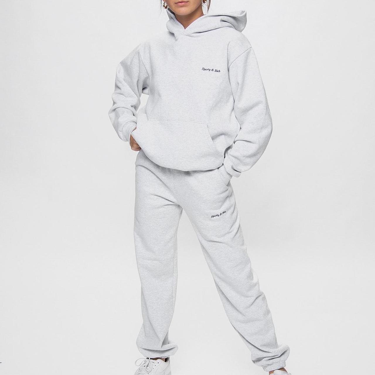 専用新品【SPORTY&RICH】CLASSIC LOGO SWEATPANTS Classic Logo Sweatpants - Merlot – Sporty & Rich