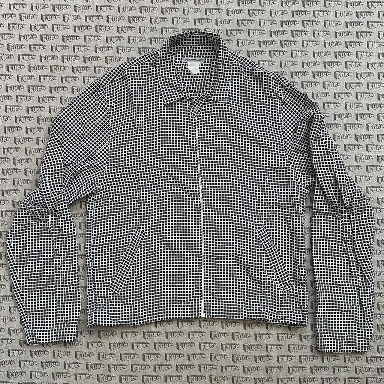 Vintage 90's Emporio Armani Zipper Jacket -FREE | Depop