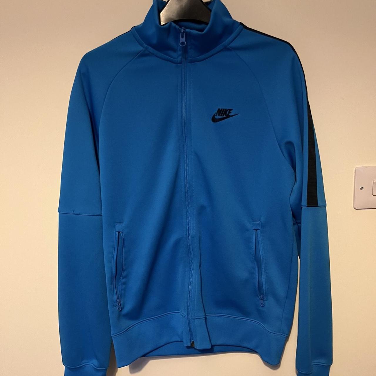 Nike tracksuit top / jacket in blue. Very good... - Depop