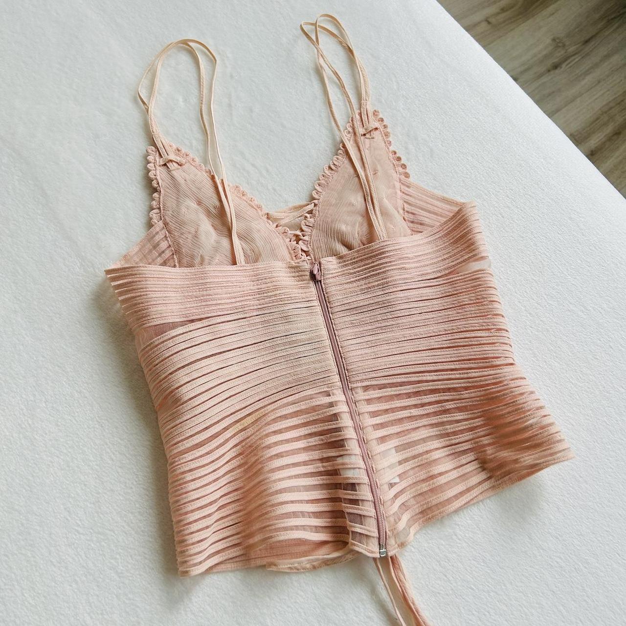 Rare La Perla Pink Fairy Bustier Top S WOW A Depop