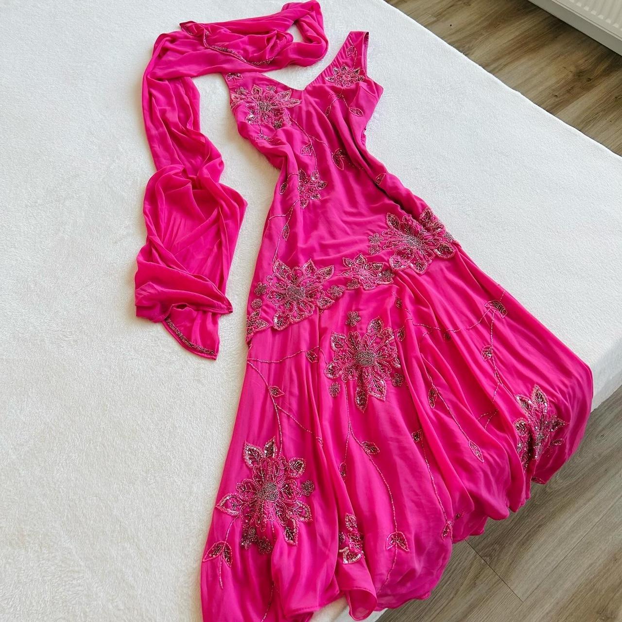 Fairy princess hot pink sparkle dress (M, M/L) A... - Depop