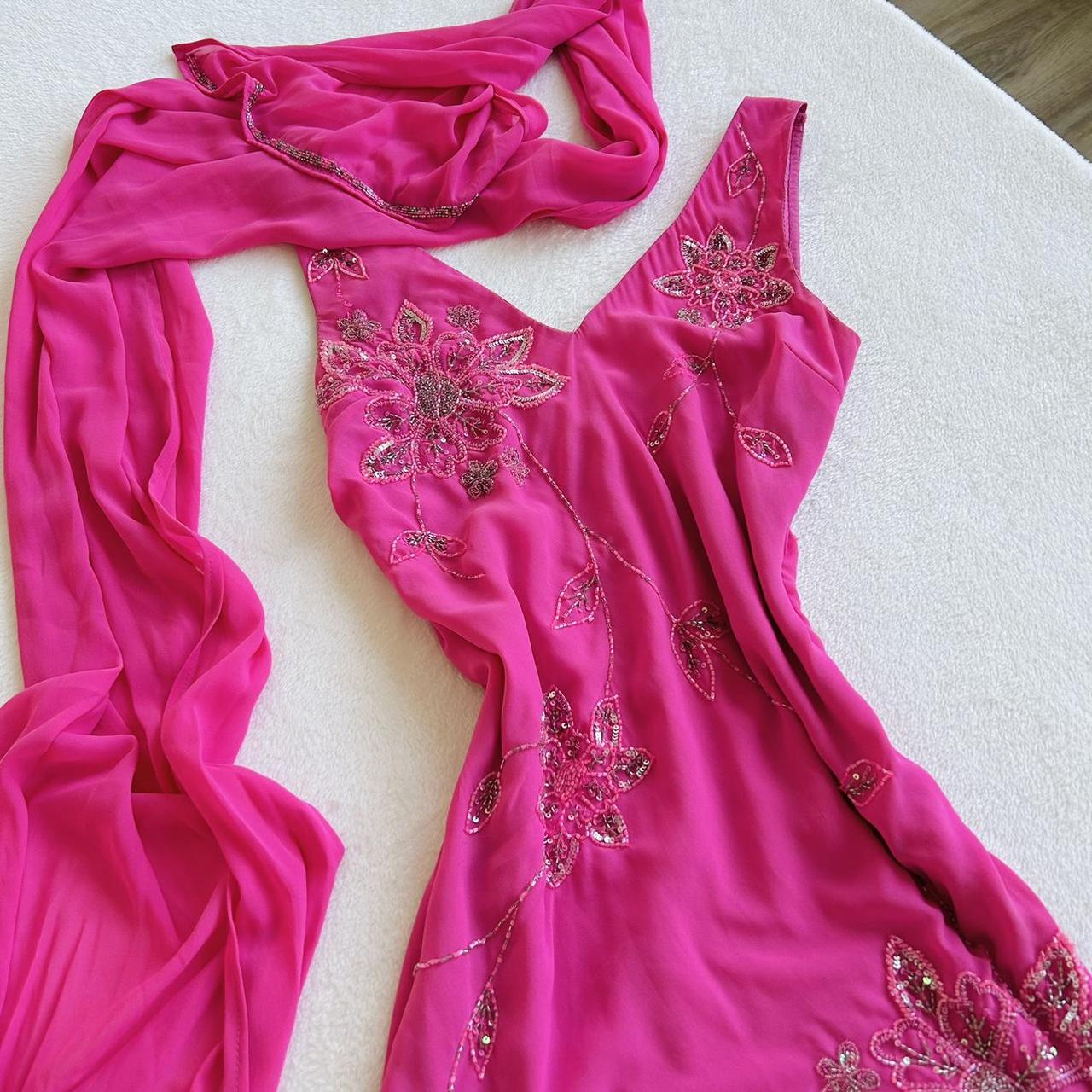 Fairy princess hot pink sparkle dress (M, M/L) A... - Depop