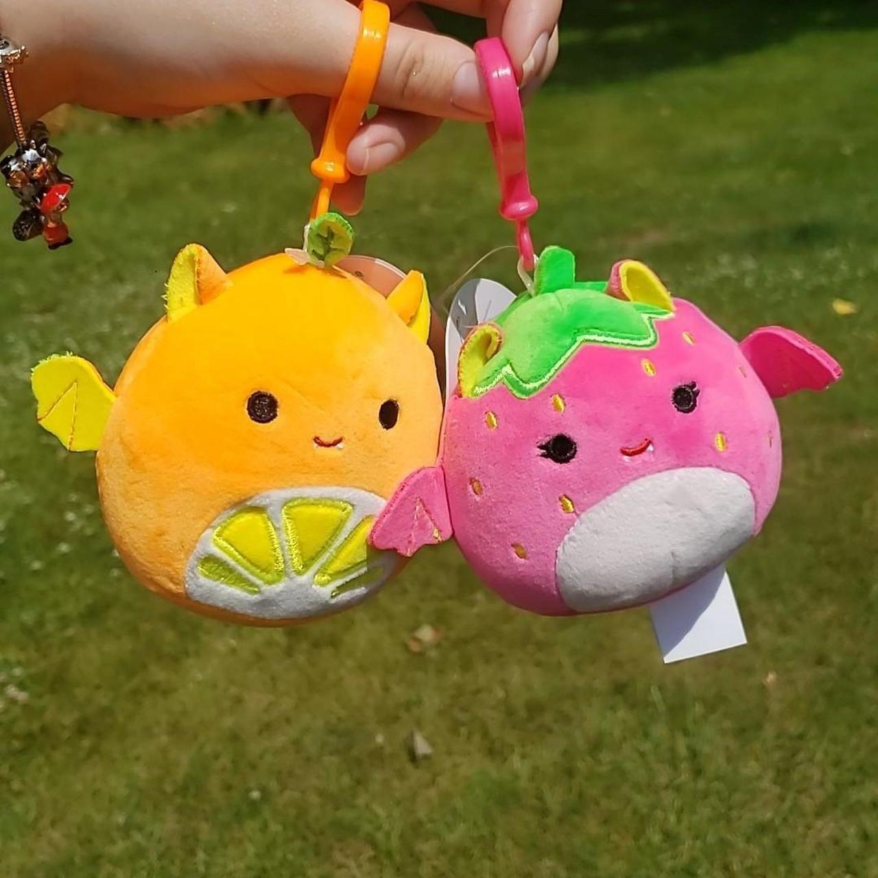 NEW HTF Squishmallow Strawberry deals and Orange Bat Bundle/Gwendolyn and Barnet