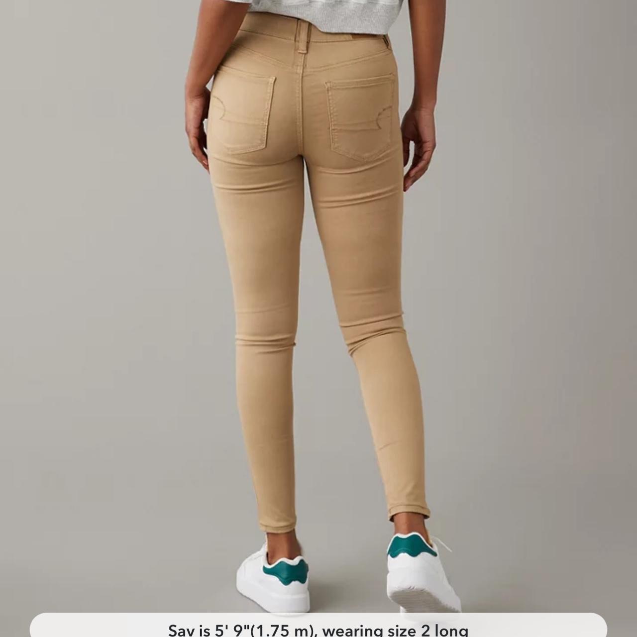 American Eagle Skinny High Waisted Khaki Pants American Eagle