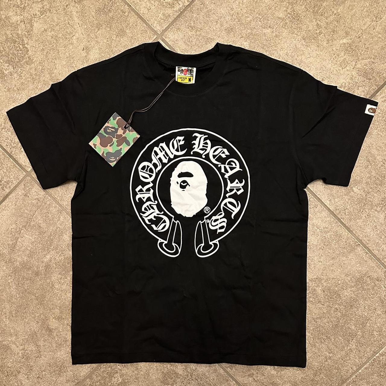 Bape X Chrome Hearts Black Tee If you have any other... - Depop