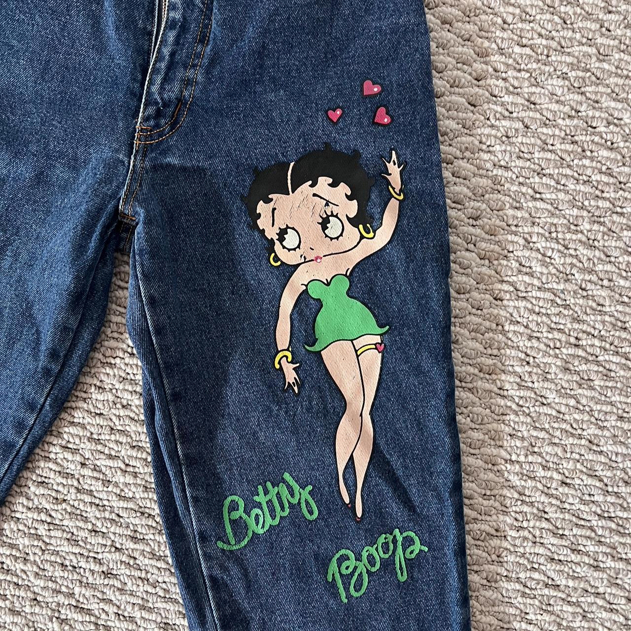 50s 60s unknown サテンジャケット Betty Boop セカンド