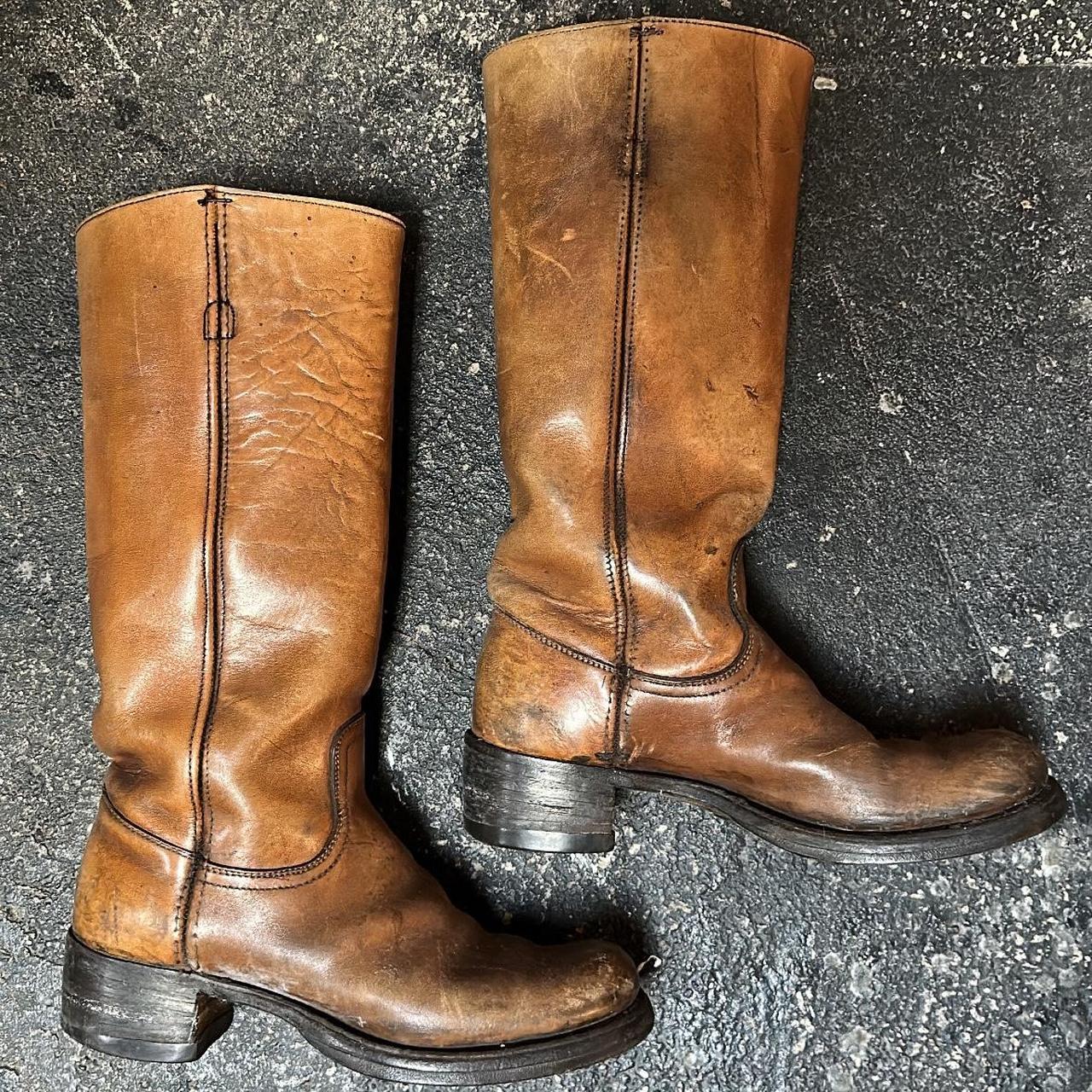 Free People Vintage '70s Frye Tall Boots in Brown