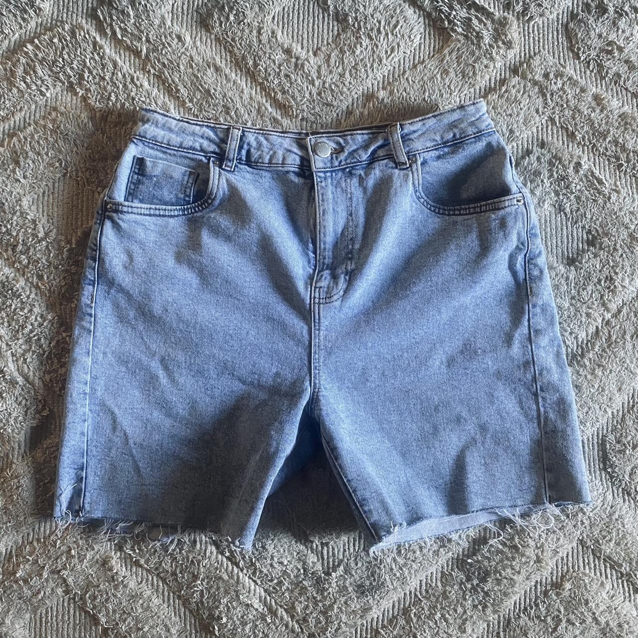 Supre Denim Raw Hem Jean Shorts Jorts Size 14 Worn... - Depop