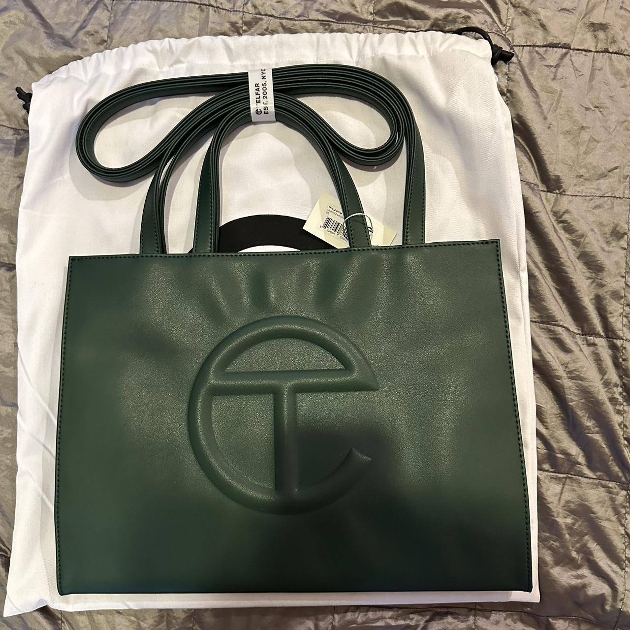 Brand new authentic green medium Telfar tote bag... - Depop