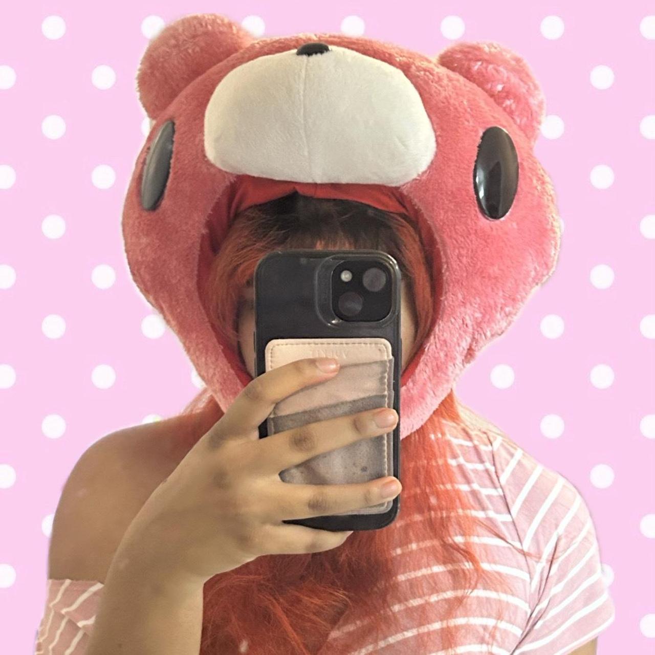 Rare!! Mori chax gloomy bear plush hat!! <3