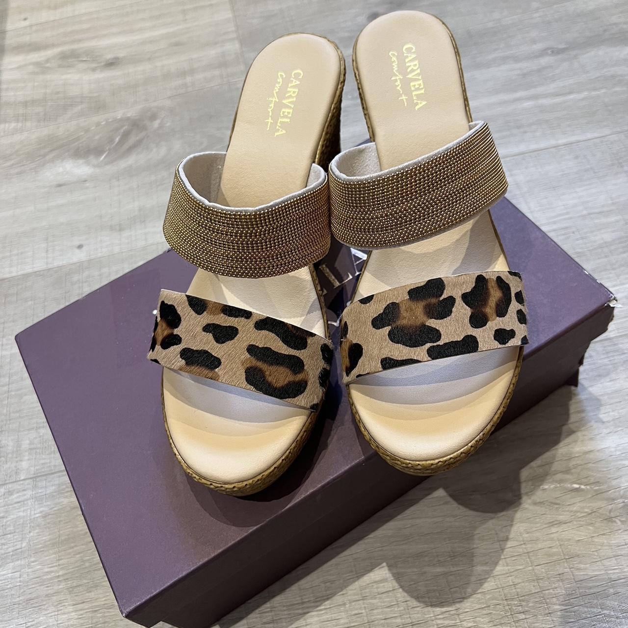 Carvela leopard print sandals best sale