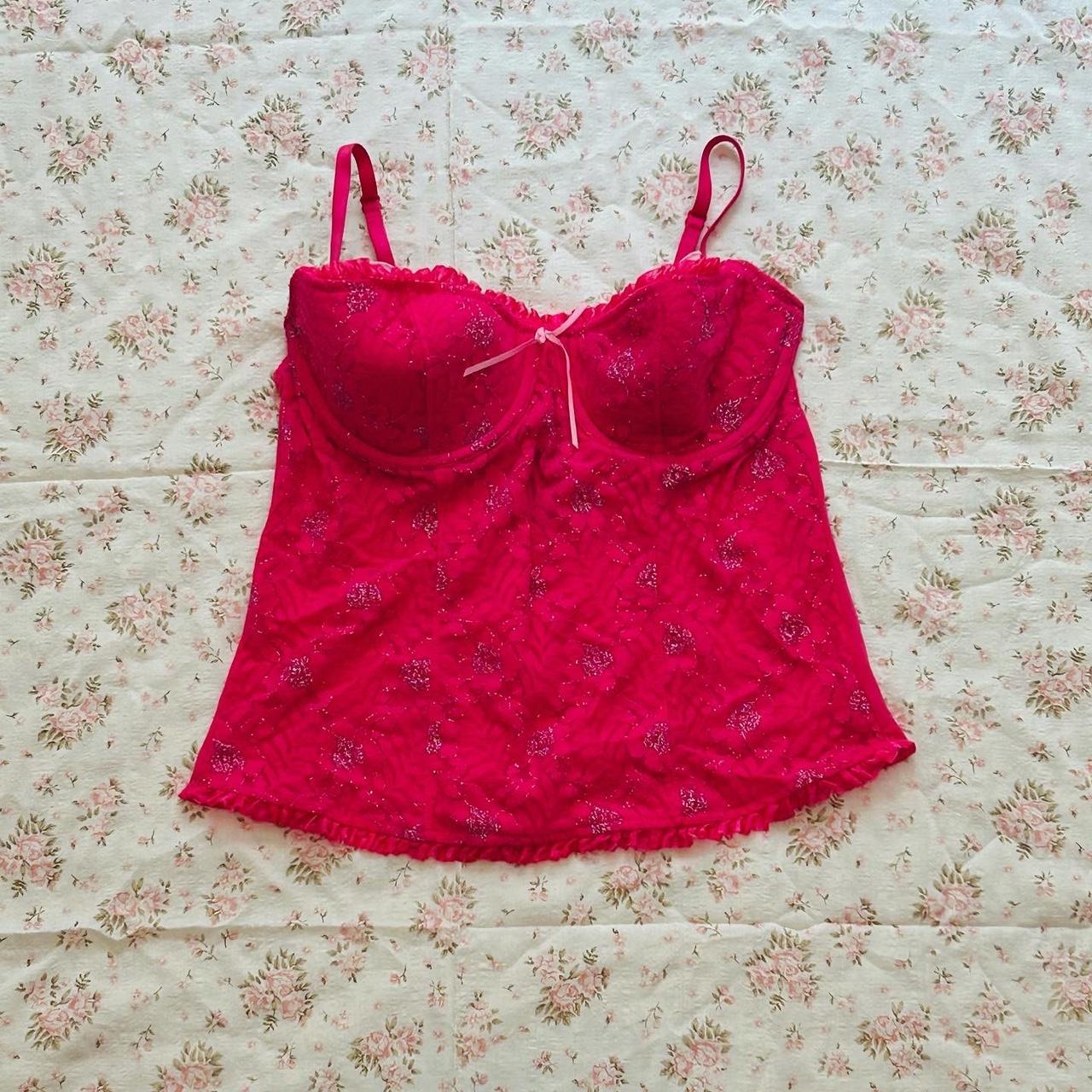 Red corset top Victoria's Secret red corset top. - Depop