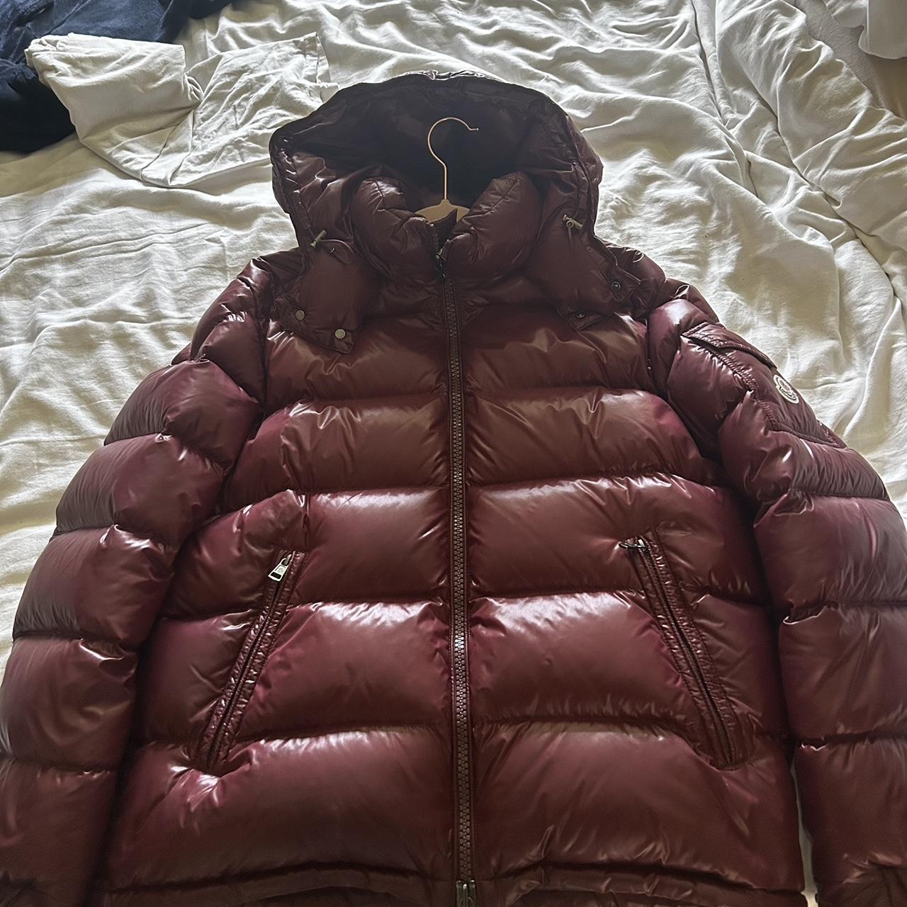 Burgundy moncler deals