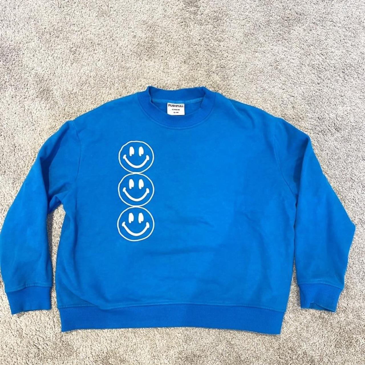 PUSH PULL CREW NECK. Size S-M (oversized fit). Was... - Depop