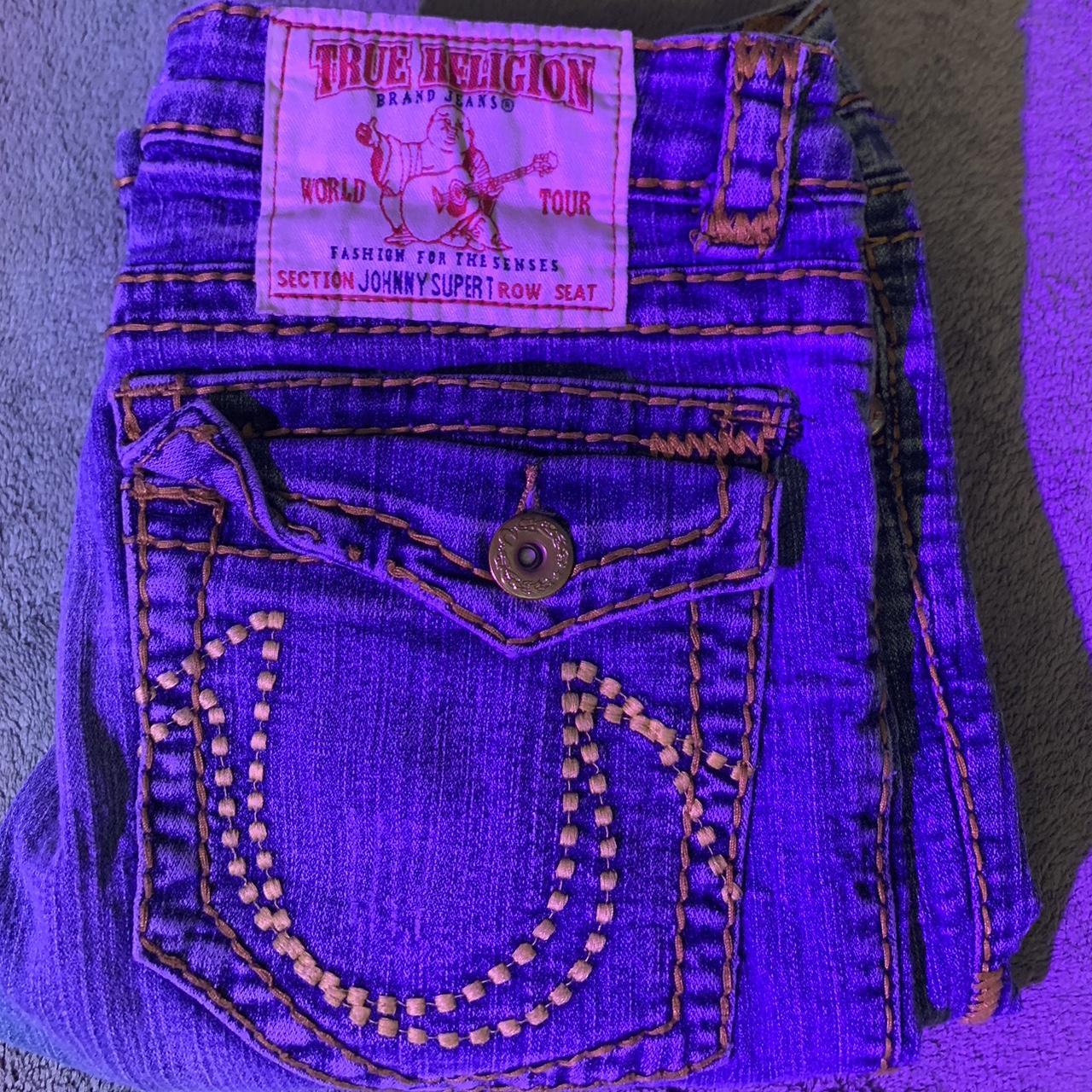 true religion JOHNNY SUPER T bootcut jeans - Depop