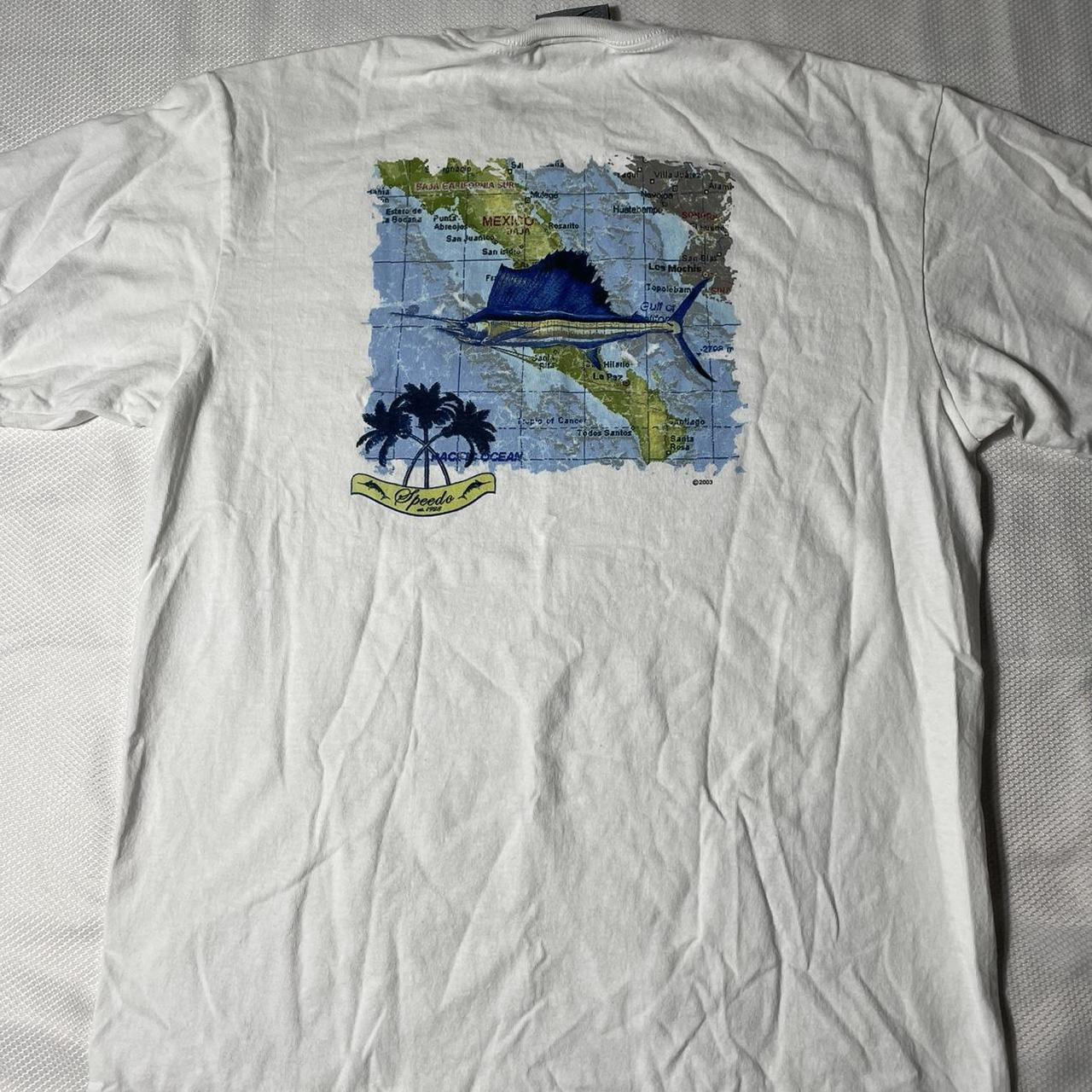 2003 Speedo Fishing T-Shirt Bait & Tackle Shop The - Depop