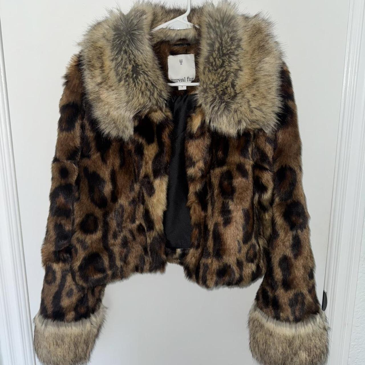 Unreal Fur Women's Going out Jacket - Brown/Multi… - image 1