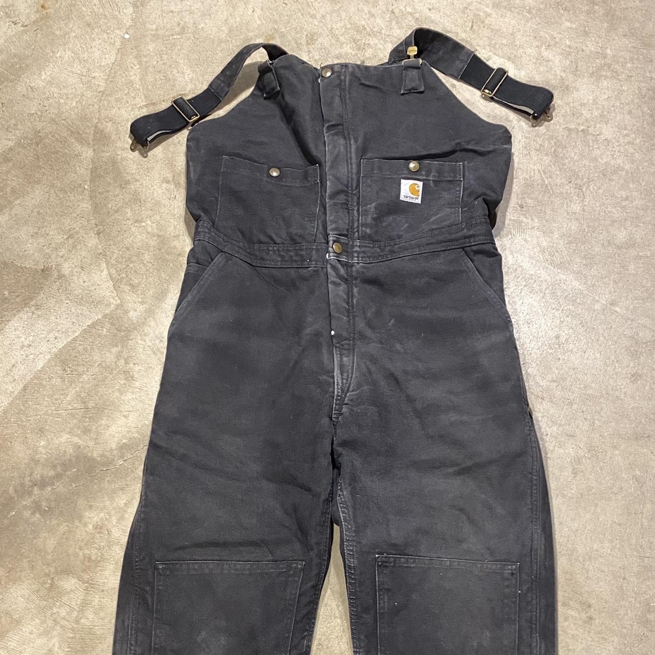 Carhartt Women's Black Dungarees-overalls | Depop