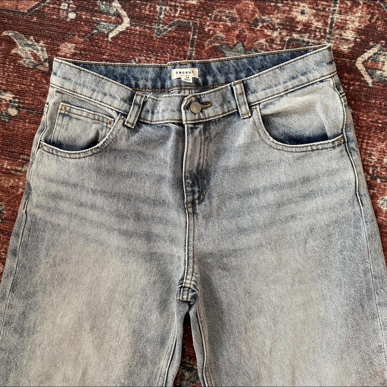 PacSun Navy and Blue Jeans | Depop