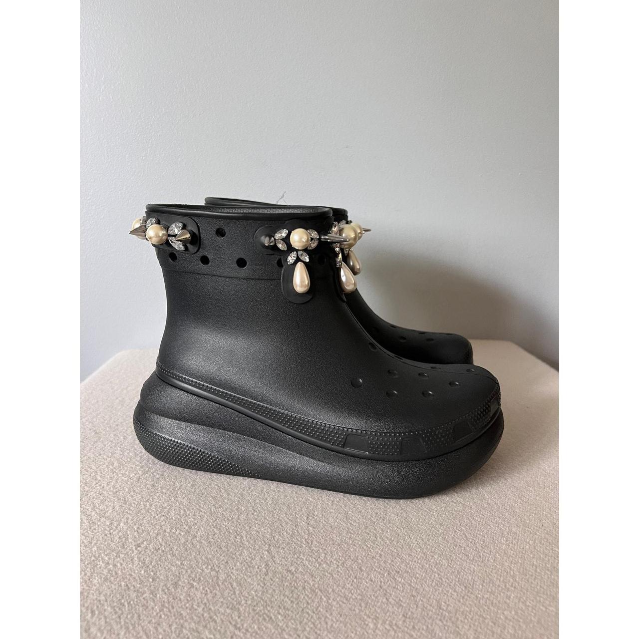 Simone Rocha Crocs Siren Spiked Clog in Metallic | Depop