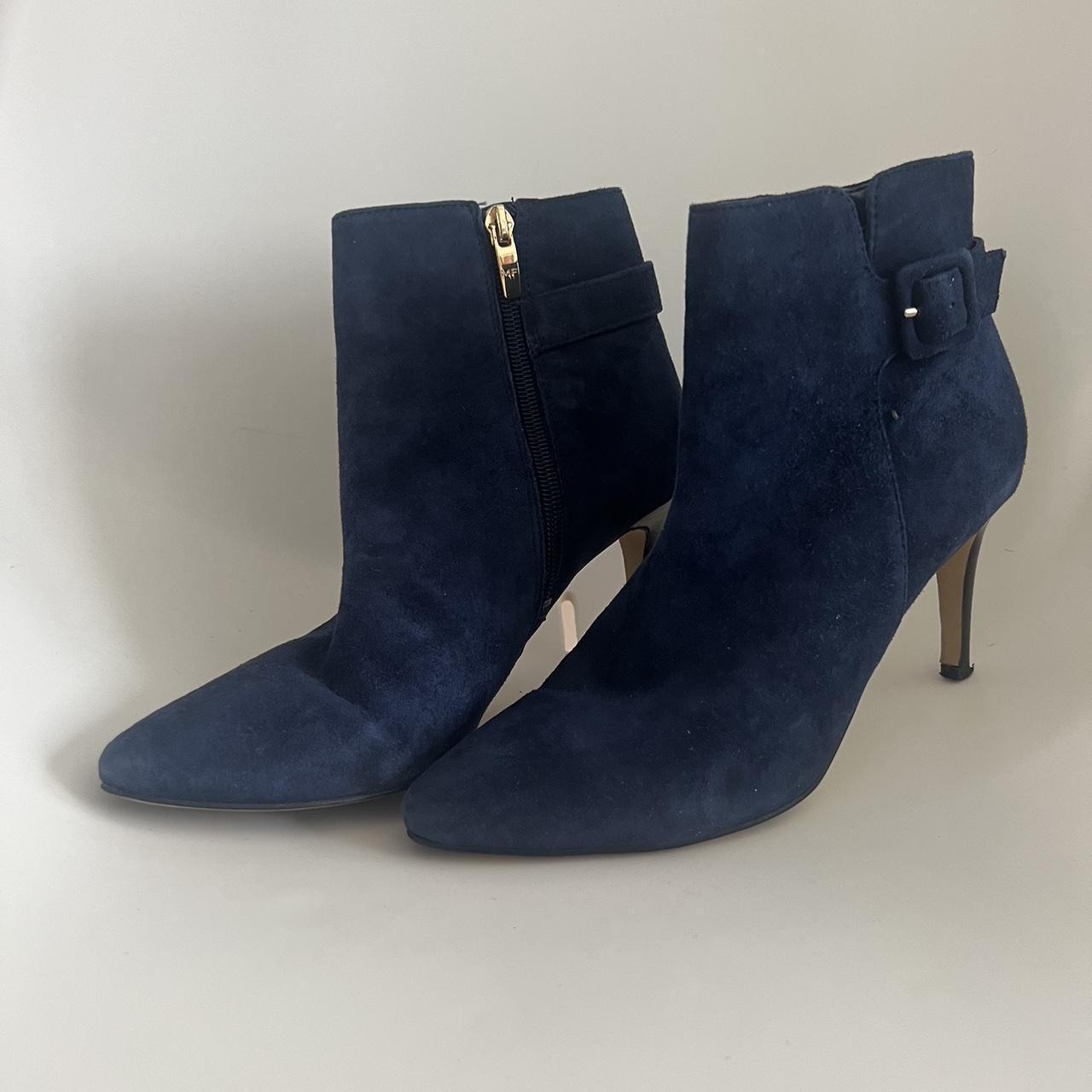 Marc fisher blue suede on sale boots