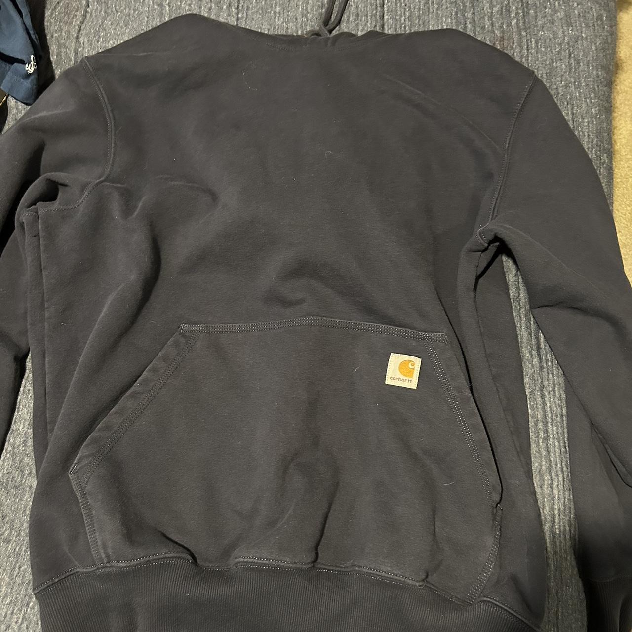 All black carhart hoodie Heavyweight - Depop