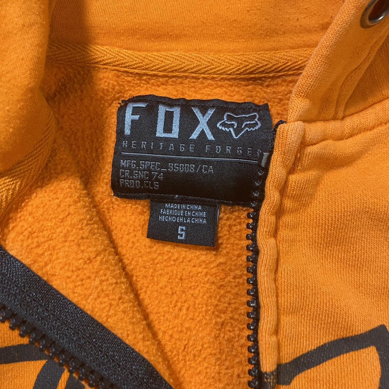 y2k Fox Racing Zip Up Size S small stain towards... - Depop