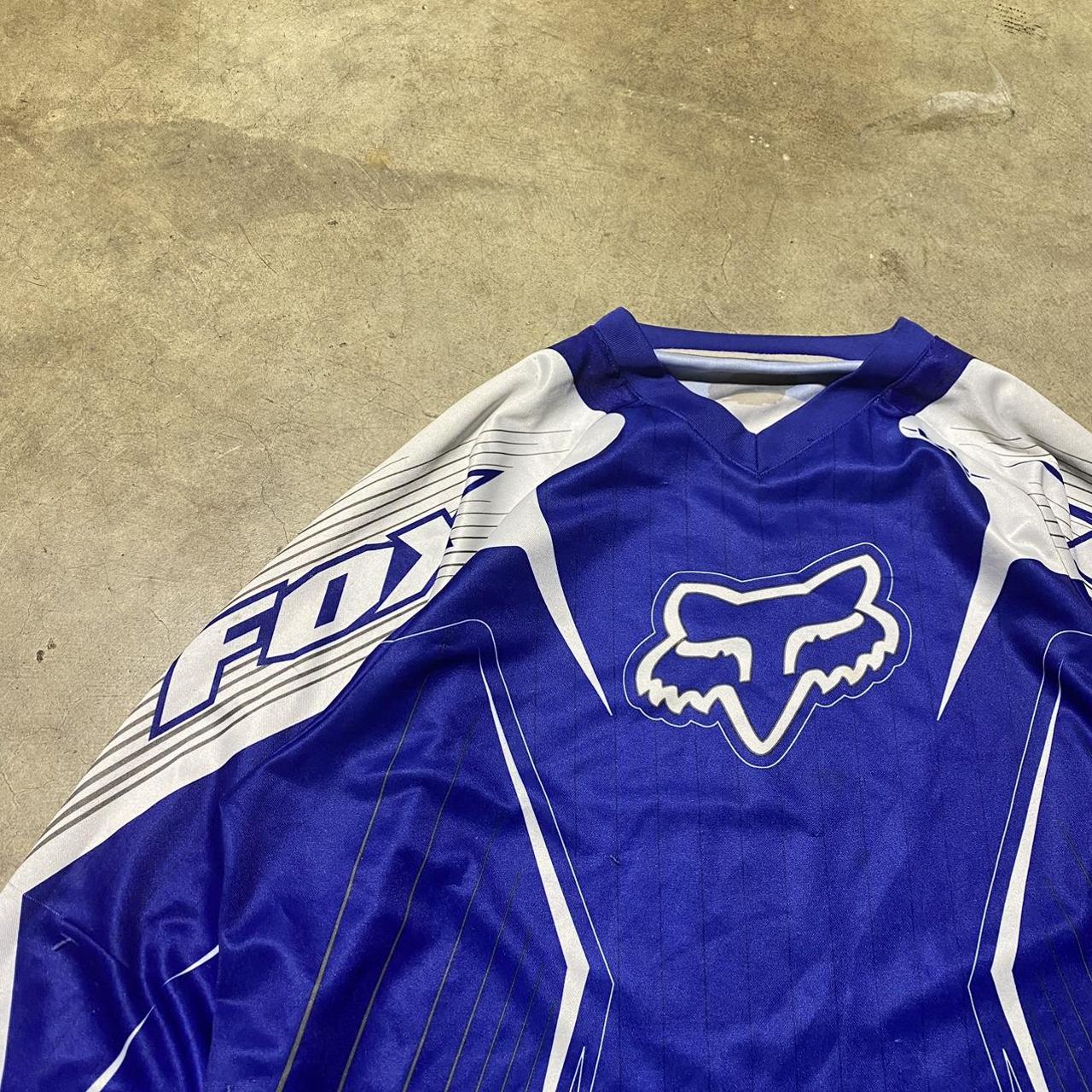 y2k fox racing jersey size L message before buying - Depop