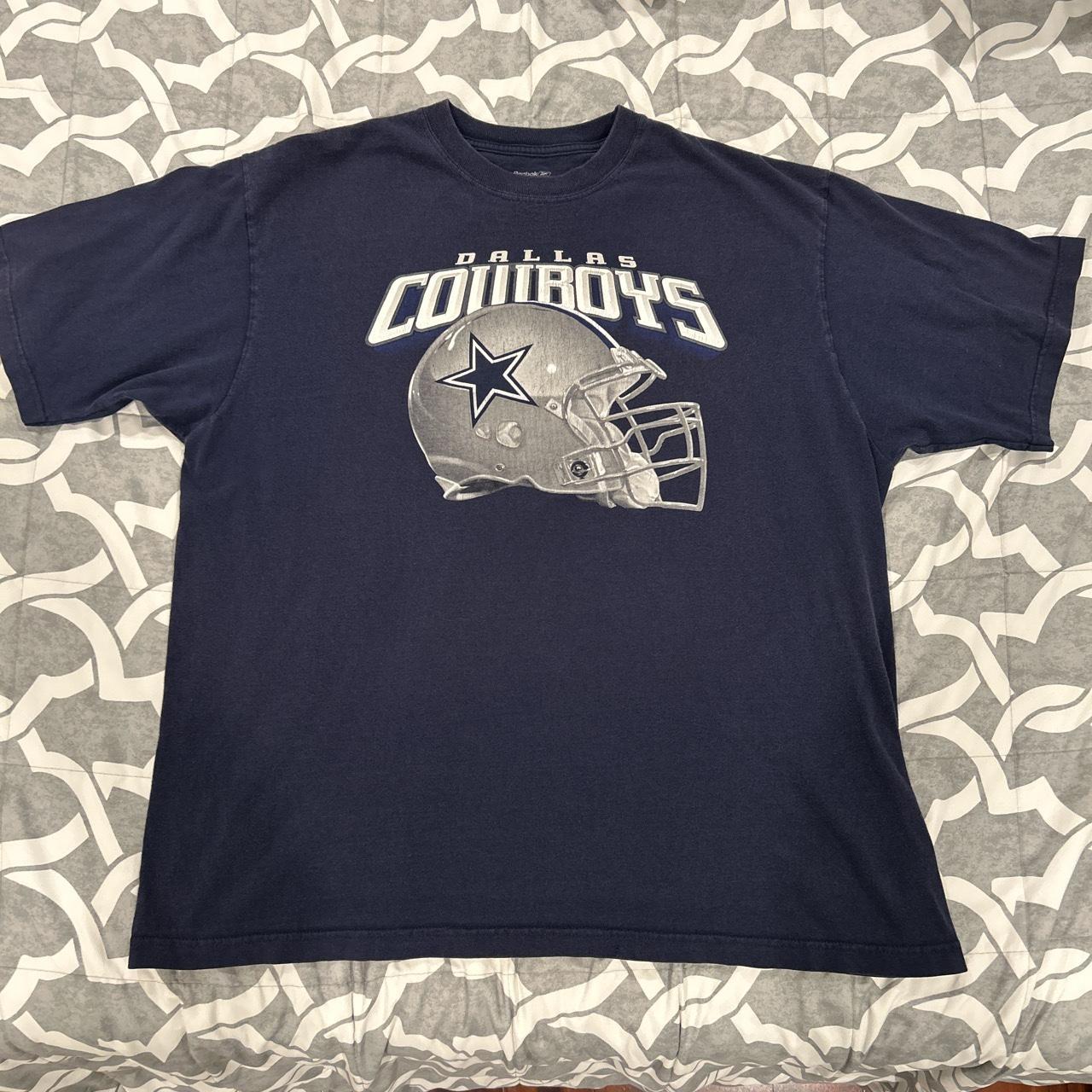 Reebok Navy Dallas Cowboys Graphic Tee Size... - Depop