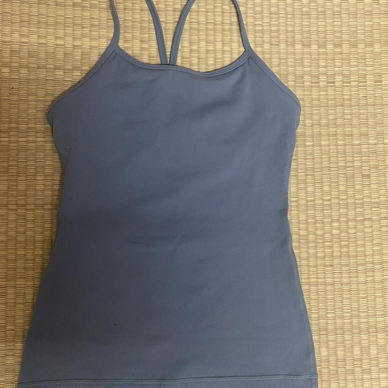 Lululemon yoga top with built in bra. Size 10 Depop