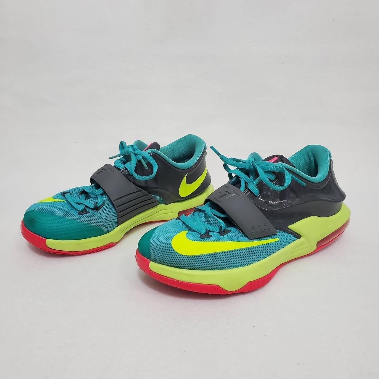 kd shoes green and blue