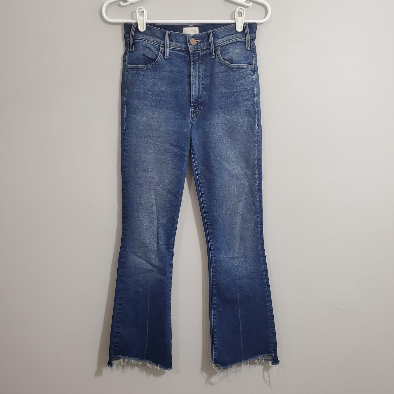 Pre-owned Mother Hustler Two Step Ankle Fray jeans,...