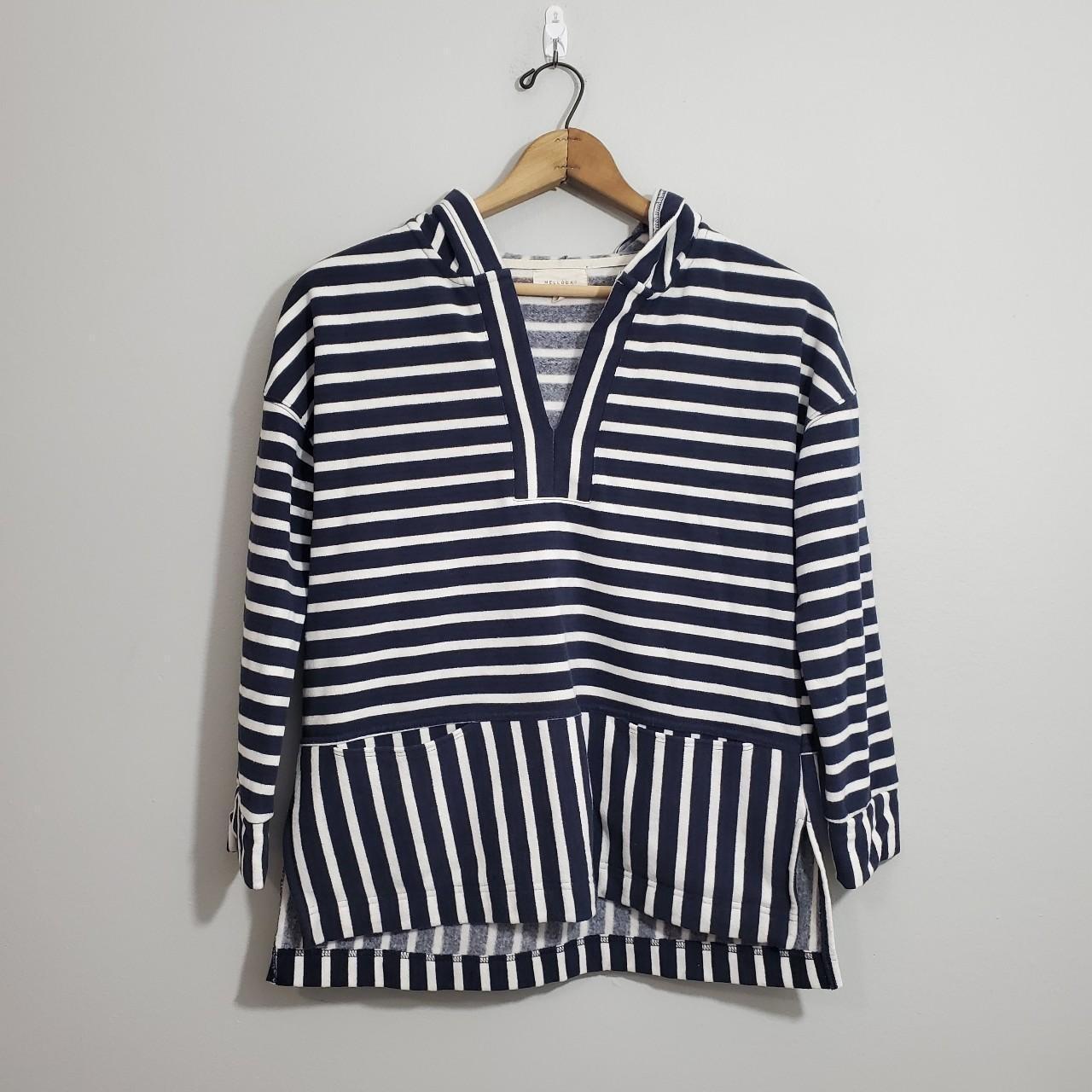 Melloday store striped hoodie