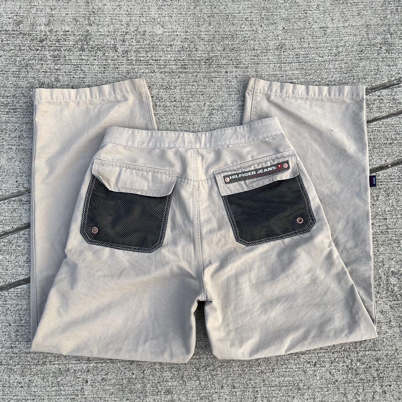 Vintage Tommy Hilfiger Front buckle khaki pants... Depop