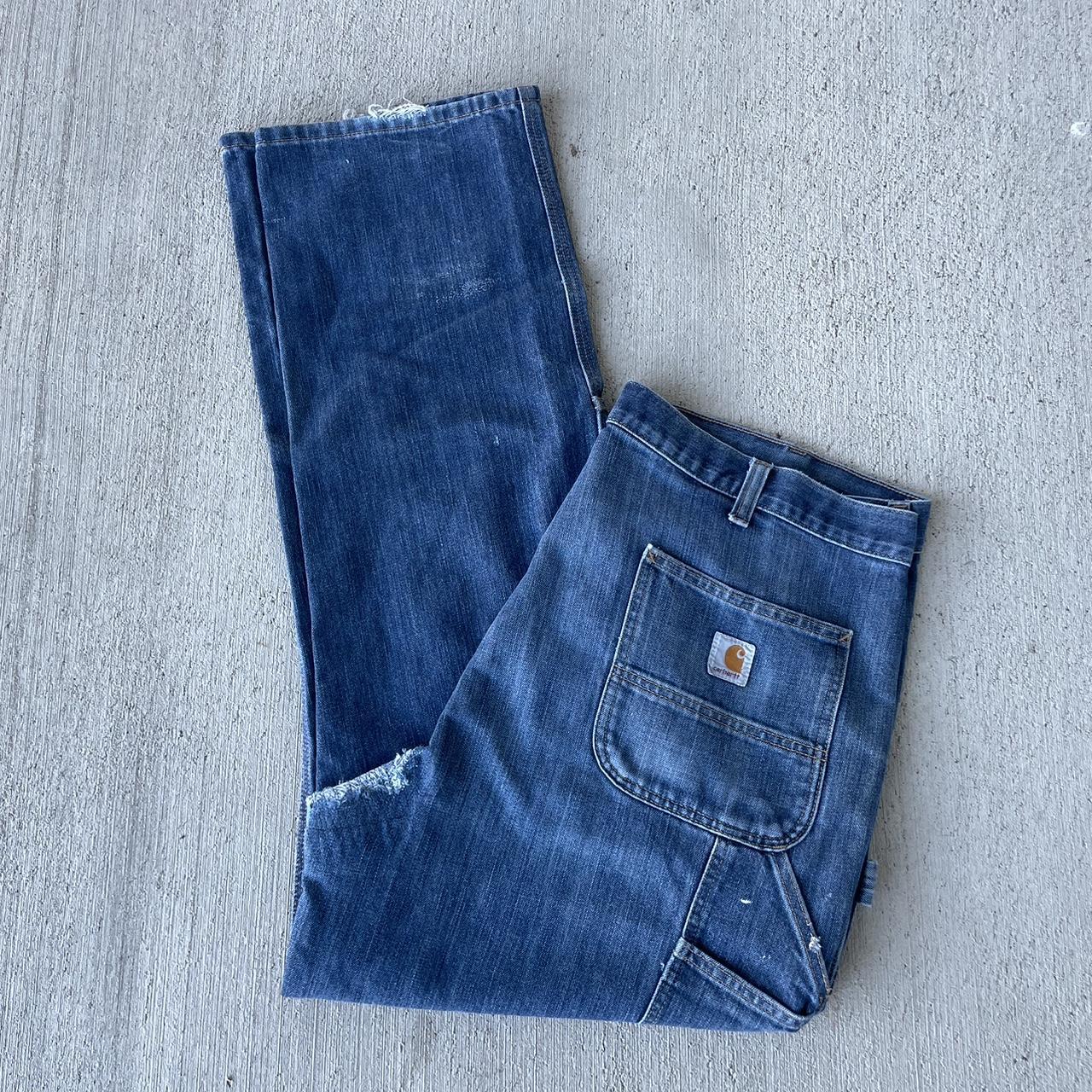 🍁 Carhartt Double knees men’s Nice pair of denim to... - Depop