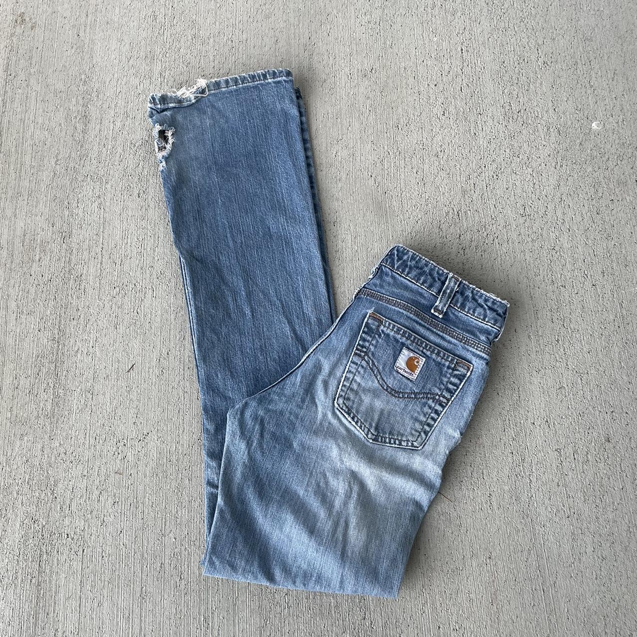 🍁 Carhartt Bootcut Flared Women’s denim jeans Sz... - Depop