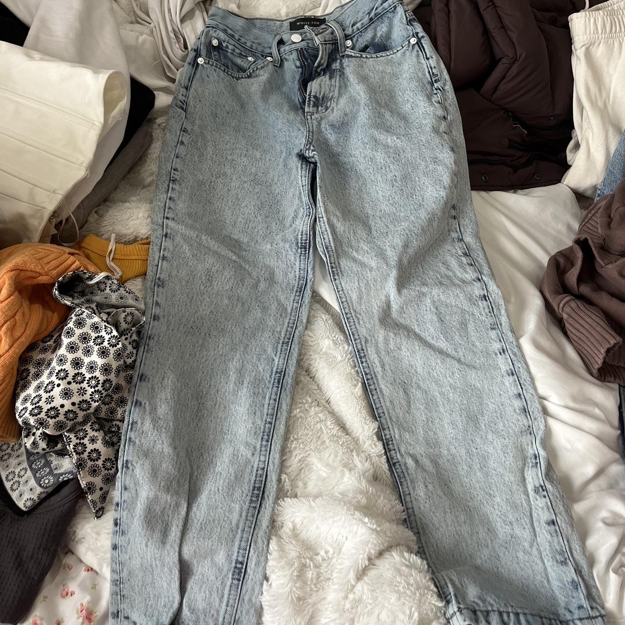 Worn like twice! White fox jeans - Depop