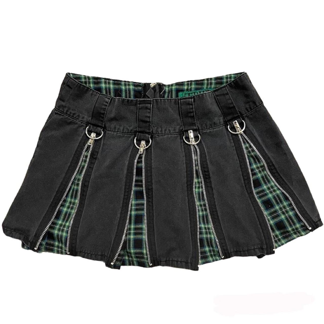 Tripp Nyc Green Plaid Skirt Marked Size M Fits Depop