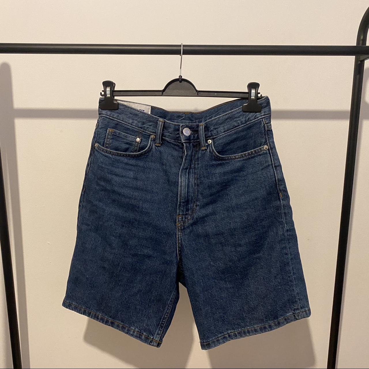 H&M Blue Jorts Relaxed Fit 29W - Depop