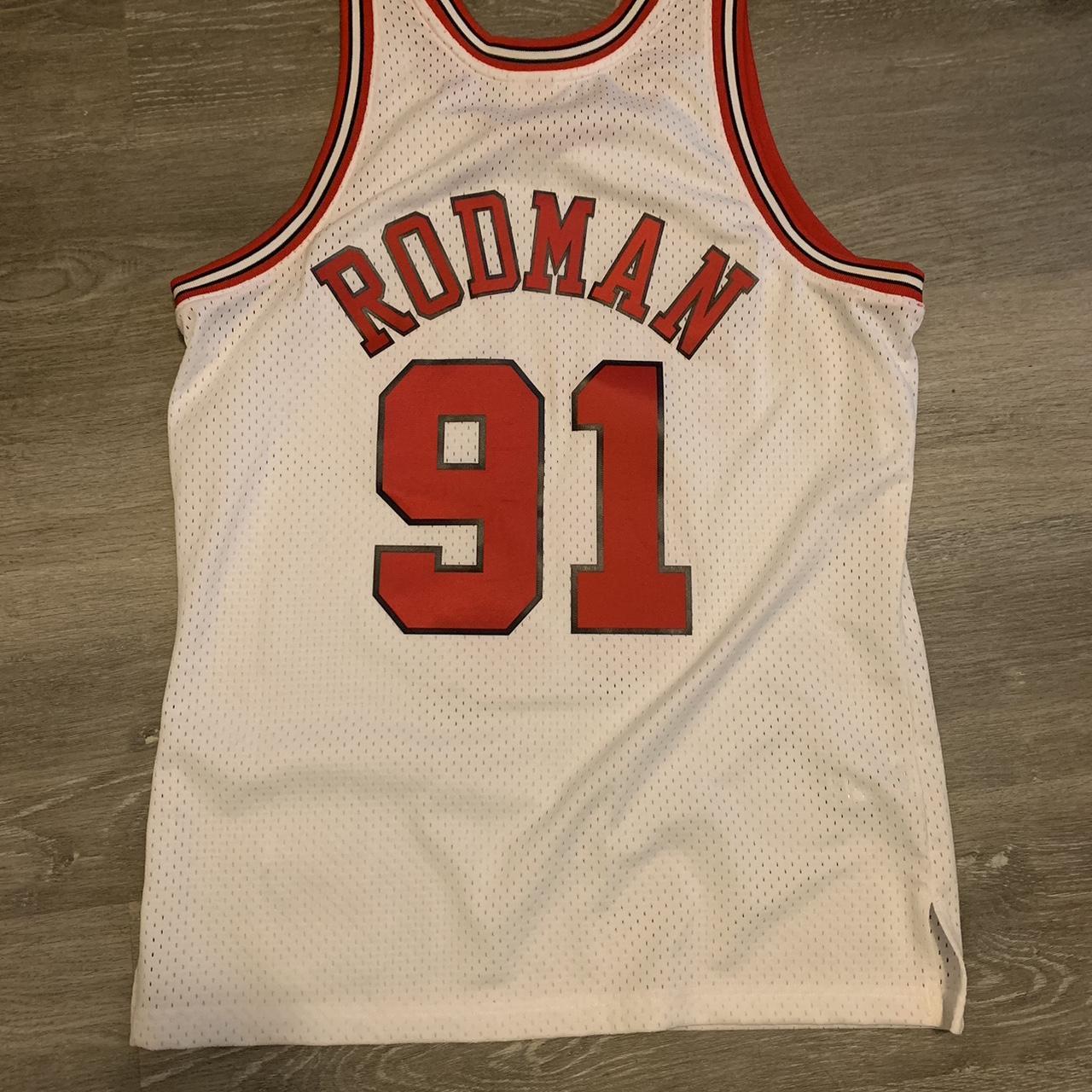 Chicago bulls Dennis Rodman basket ball jersey - Depop